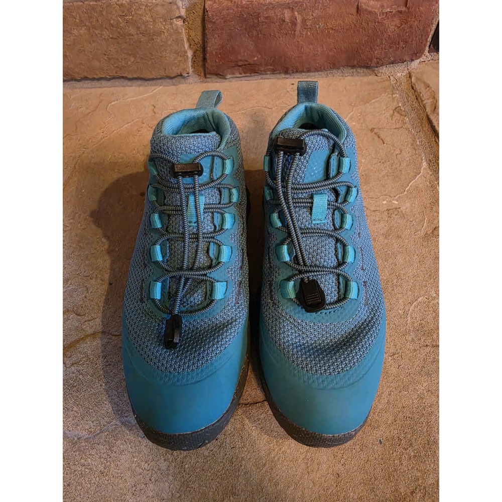 REI Co-Op Kid's Flash US 1Y EU 32 Aqua Blue Vista Trekking Hiking Shoes Boots - Picture 6 of 7